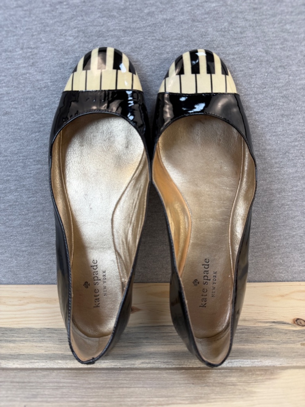 Kate Spade JAZZ PIANO FLATS Size 8.5 M Beautiful Fun Music Teacher Funky - Picture 13 of 15